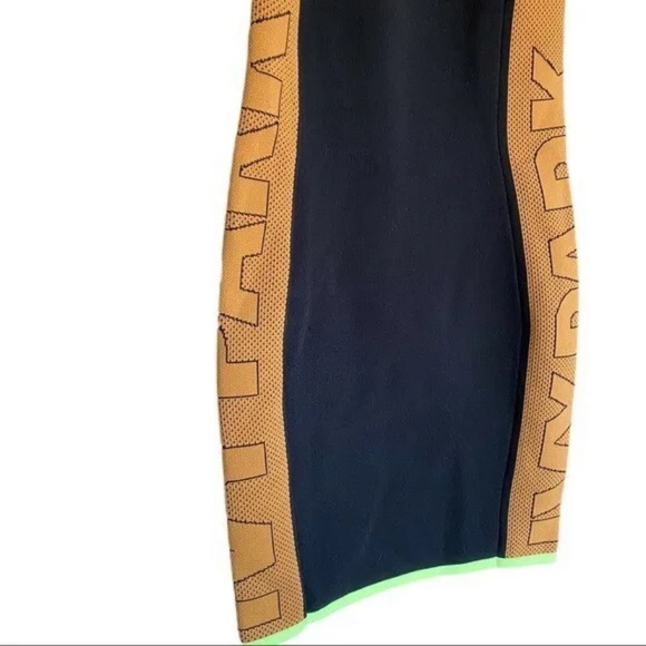 adidas Ivy Park Logo Dress knit black bodycon small nwt Beyoncé - Picture 8 of 8